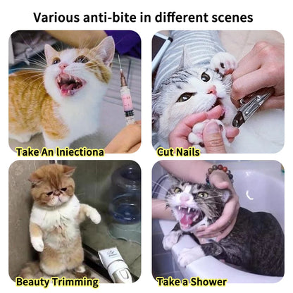 Protect Your Cat with Our Breathable Anti-Bite Muzzle - Perfect for Grooming and Bathing!