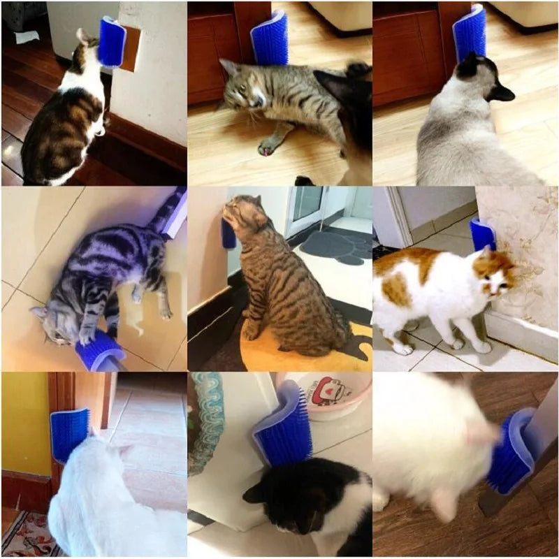 Ultimate Cat Scratcher Massager: Grooming Brush & Hair Remover for Happy, Healthy Pets