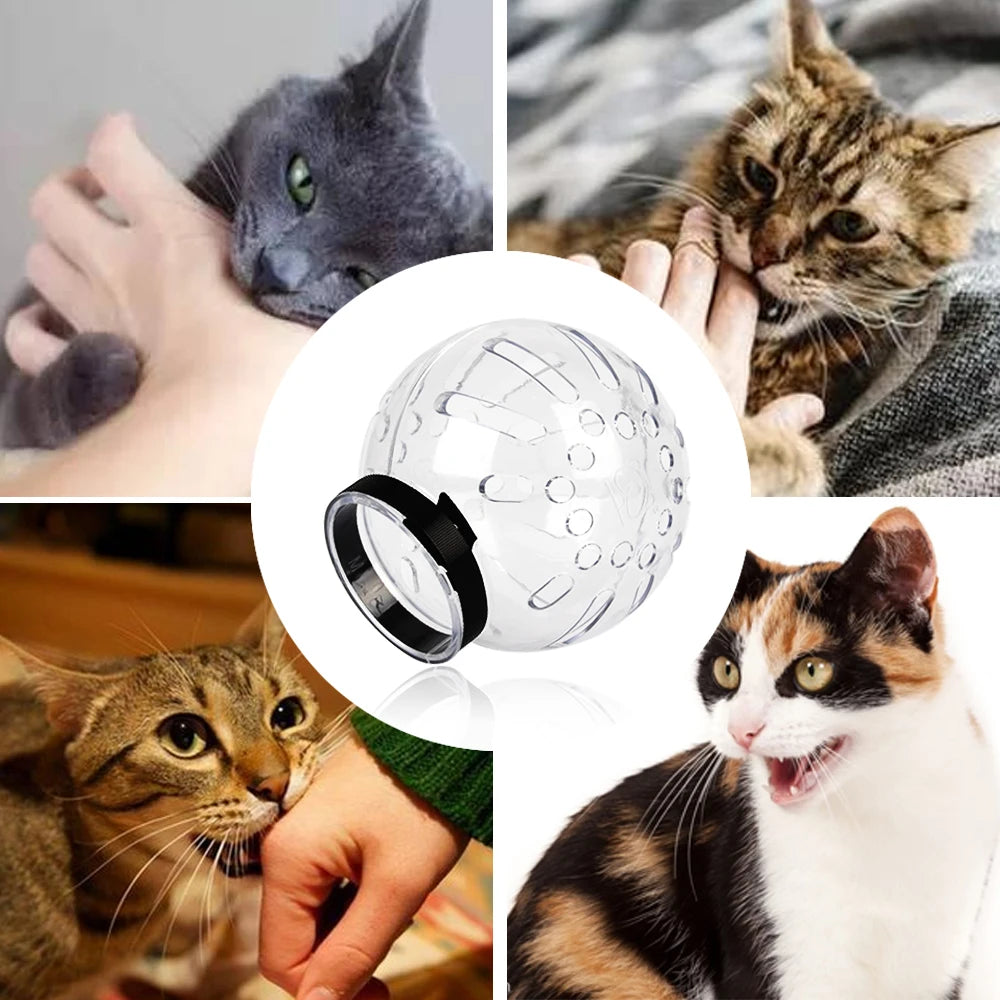 Protect Your Cat with Our Breathable Anti-Bite Muzzle - Perfect for Grooming and Bathing!