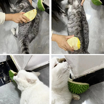 Ultimate Cat Scratcher Massager: Grooming Brush & Hair Remover for Happy, Healthy Pets